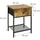 Relaxdays Nachtschrank 2er Set 40 x 30 x 55 cm Schwarz/Mehrfarbig