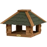 Dobar dobar® Vogelhaus Blockhaus 4-eckig Bitumendach