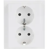 Busch-Jaeger Doppelsteckdose Unterputz Schwarz 2 St.