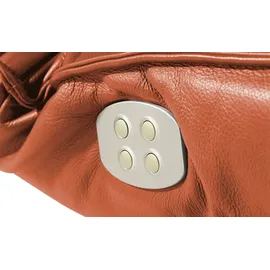 KOINOR Liege Jonas Leder 70 x 95 x 175 cm Orange elektrisch mit Kissen