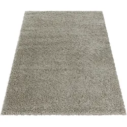 Hochflor-Teppich AYYILDIZ TEPPICHE "SYDNEY 3000", beige (natur), B:120cm H:50mm L:170cm, Polypropylen (PP), Teppiche, Wohnzimmer