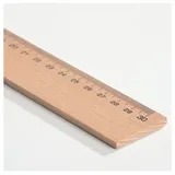 TSI Lineal 30 cm Holz, braun,