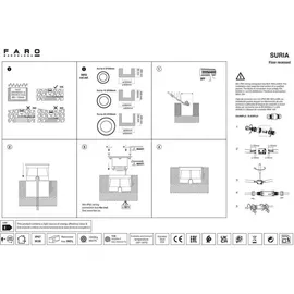 FARO SURIA 12W Edelstahl