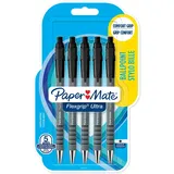 Paper Mate Flexgrip Ultra, Clip, Clip-on-Einziehkugelschreiber, Nachfüllbar, schwarz 5 Stück(e), Medium