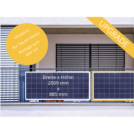 OSNATECH Ergänzungsmodul Mini-PV-Upgrade Flex 310W-1 "Balkonkraftwerk" Balkon-Solaranlage