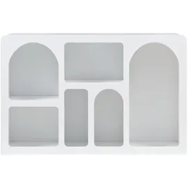 [en.casa] Sideboard Vågå 110 x 30 x 70 cm Weiß