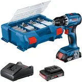 Bosch Professional GSR 18V-45 inkl. 2 x 2,0 Ah + Koffer + Zubehör