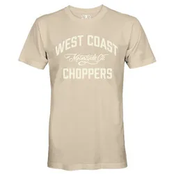 West Coast Choppers Motorcycle Co. Kurzarmshirt beige, M