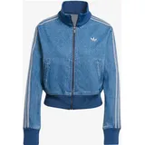 adidas ORIGINALS Sweatjacke 'Adicolor Denim Track' in Blau Denim - Größe: S - S