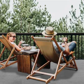 Primaflor Rasenteppich, mit Noppen, witterungsbeständig & wasserfest, ideal für Balkon Terrasse, und Outdoor geeignet 20326752-0 grau