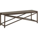 Gartenbank 120 Cm Poly Rattan Braun