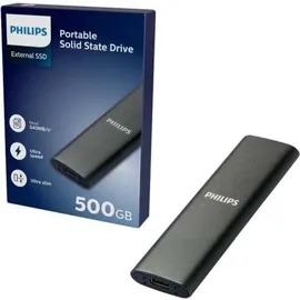 Philips Externe SSD 500GB Ultra Speed Grey (FM50SS030P/00)