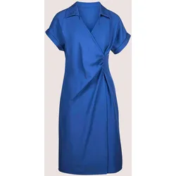 Etuikleid MADELEINE "Kleid Kleid in Wickel-Optik", Damen, Gr. 40, N + K Gr, blau (royalblau), Obermaterial: 97% Polyester PES. 3% Elasthan EL., Modern, normal, Kleider Etuikleid