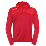 Kempa Emotion 2.0 1/4-Zip Hoodie chilirot/rot M