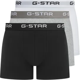 G-Star Boxershorts ASH Trunk 3er Pack Weiß/Grau/Schwarz M