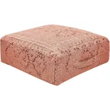 Beliani Bodenkissen Shasa 50 x 50 cm Hellrot