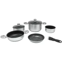 Gimex Kochtopfset, Aluminium, 8-teilig