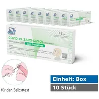 siegmund care Influenza-Schnelltest DeepBlue COVID-19 Antigen Selbsttest (SARS-CoV-2), 10-tlg., MHD: 08.10.2027, Genauigkeit 99,03 %