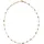 FIRETTI Collier Edelstahl Achat blau