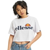 Ellesse Damen Alberta Cropped Tee T Shirt, Weiß, 44 EU