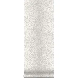 Superfresco Easy Vliestapete Leopard 52 cm x 10 m Silber