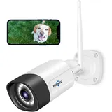 Überwachungskamera 5MP WLAN IP Kamera Outdoor Nachtsicht IP66 Bewegungserkennung