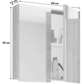 VCM VCB 1 60 cm ohne Beleuchtung sonoma/eiche