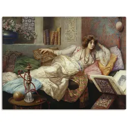 Leinwandbild ARTLAND "Die Königin des Harems.", bunt (farbe bild(er): bunt), B:80cm H:60cm, Canvas, Leinwand, Bilder, auf Keilrahmen gespannt