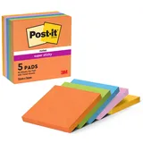 Post-it Post-it® Boost Haftnotizen extrastark farbsortiert 5 Blöcke