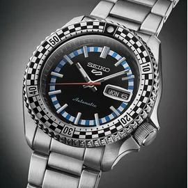 Seiko 5 Sports Checker Flag Edelstahl 42,5 mm SRPK67K1