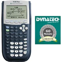 DynaTech TI-84 Plus Grafikrechner von Texas Instruments mit Garantieverlängerung auf 60 Monate im Set