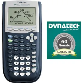 DynaTech TI-84 Plus Grafikrechner von Texas Instruments mit Garantieverlängerung auf 60 Monate im Set