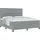 vidaXL Boxspringbett 180 x 200 cm Hellgrau