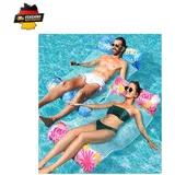 Wasserhängematte 4 in 1 Poolspielzeug 2 Stück Luftmatratze XL