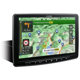 Alpine INE-F904TRA | Navigationssystem mit 9-Zoll Touchscreen für Ford Transit Custom mit 1-DIN-Einbaugehäuse, DAB+, Apple CarPlay und Android Auto Unterstützung und mehr