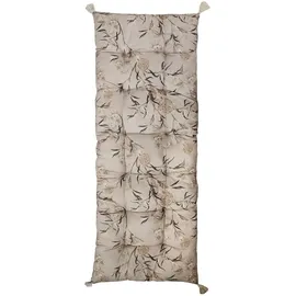 Chic Antique Liegenauflage 180 x 70 cm taupe floral 2-tlg.