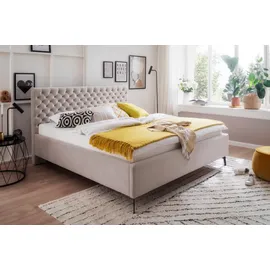 Meise Möbel meise.möbel Stauraumbett »La Maison«, beige , 49503533-0 Samt