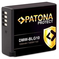 PATONA Protect DMW-BLG10 E Kamera Akku (1000mAh) mit NTC Sensor und V1 Gehäuse