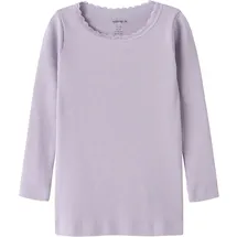 NAME IT Mädchen, Nmfkab LS TOP Noos, lavender gray, 104 cm - 104