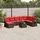 vidaXL Gartensofa-Set 9-tlg. braun