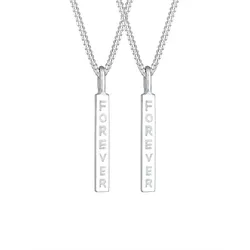 Elli Freunde Partner Schriftzug Wording 925 Silber 45 Damen 