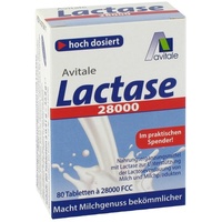 Avitale Lactase 28.000 FCC Tabletten im Spender 80 St.