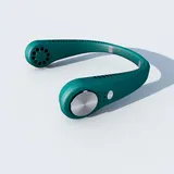 Klingenloser Nackenventilator, 360°-kühlung, Usb-aufladbar, 3 Geschwindigkeitsstufen, Kopfhörer (schwarz)