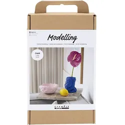 Creativ Company DIY Sets Modellieren Kreativ Set Modellieren, Vase und Schale, Kreativ Box