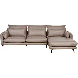 Ecksofa GALLO Hellbraun Stoff