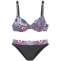 LASCANA Bügel-Bikini Damen lila bedruckt Gr.38 Cup B