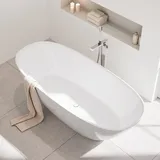 evineo ineo7 Freistehende Badewanne L: 180 B: 80 H: 57 cm, BE4052WH,