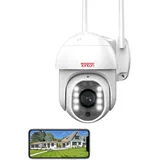 TONTON PTZ Überwachungskamera Aussen WLAN, 1080P IP Kamera Outdoor mit AI Mensch Bewegungsmelder, IP66 Wasserdicht, Automatische Verfolgung, 30M Farbe Nachtsicht, Zwei-Wege-Audio, Multi-User-Sharing