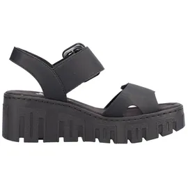 Rieker Keilsandalette Damen Schwarz 40