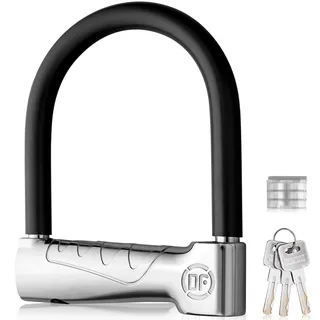 EYPINS Bügelschloss Alarm 110dB, Schweres Fahrradschloss 16mm Bügelschloss, Hohe Sicherheit Robustes U-Schloss, Anti-Diebstahl-wasserdichtes Schloss für E-Scooter, Motorrad, Fahrrad, Roller|3 Schlüsse